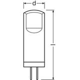Żarówka LED x5 Kapsułka G4 1.8W = 20W 200lm 2700K Ciepła 12V 320° BASE Osram