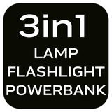 Lampa biwakowa akumulatorowa 500 lm powerbank + dynamo 3w1 SMD LED NEO TOOLS GTX 99-118 GTX Poland