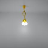 Sollux Lampa wisząca DIEGO 3 żółta SL.0579