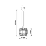 Sollux Lampa wisząca CELTA czarna SL.0296