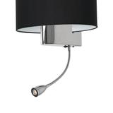 kinkiet Casino E27 + LED 1W 4000K czarny/chrom ML6378 Milagro