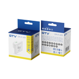 GTV CZUJNIK RUCHU CR-4 LED, MIN. 40W, max. 500W, AC 220-240V, 50/60Hz, KĄT DZIAŁANIA 160*, ZASIĘG 12M ± 1-2,5m, IP20, WSPÓŁPRACUJE Z LED, WPUSZCZANY, BIAŁY CR-CR4L00-00 GTV Poland