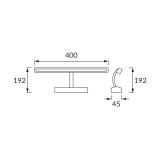 Oprawa dekoracyjna SMD LED ANKA-8 CHROME 4200K 00015 IDEUS