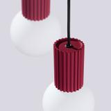 Lampa wisząca HALO 3P burgund