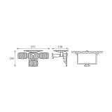 Lampa solarna LED z czujnikiem ruchu IP65 BORUT LED 10W biała neutralna 04948 IDEUS