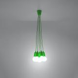 Sollux Lampa wisząca DIEGO 5 zielony SL.0583