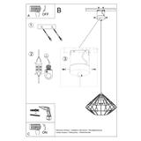 Sollux Lampa wisząca UMBERTO czarna SL.0294