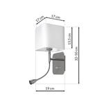 kinkiet Napoli E27 + LED 1W 90lm 4000K biały/chrom ML63600 Milagro