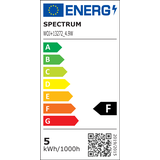 LED GLS E-27 230V 4.9W CW SPECTRUM