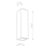 Nowodvorski kinkiet zewnętrzny LED Lens 2x2W 40lm 3000K czarny 9112
