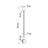 Sollux Lampa wisząca DIEGO 1 zielony SL.0581