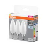 Żarówka LED x3 B35 Świeczka E14 5.5W = 60W 806lm 4000K Neutralna 300° BASE Osram
