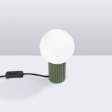 Lampa biurkowa HALO zielona oliwka