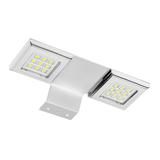 GTV OPRAWA LEDOWA KWADRATOWA NA SZAFKĘ PODWÓJNA CALDERON, 12V, 18 LED, CIEPŁY BIAŁY, CHROM LD-NKW18CB-40 GTV Poland