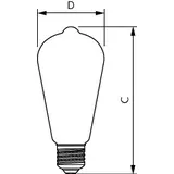 Żarówka LED ściemnialna 5,9W=60W 806lm 2700K barwa ciepła VLE kulka D5,9-60W E27 927 ST64 Szkło prze 9,29003E+11 PHILIPS