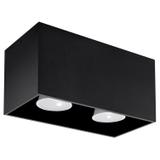 Sollux Plafon QUAD MAXI czarny SL.0381