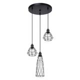 Sollux Lampa wisząca SUBA 3P czarna SL.1166