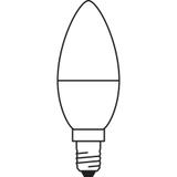 Żarówka LED x3 B37 Świeczka E14 4.9W = 40W 470lm 4000K Neutralna 180° BASE Osram