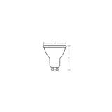 Żarówka LED x3 PAR16 Reflektor GU10 6.9W = 50W 575lm 3000K Ciepła 120° VALUE Osram