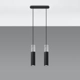 Lampa wisząca BORGIO 2 czarny