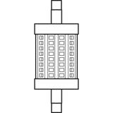 LAMPA LED LINE 78mm 60 6,5W/827 230V R7S 6X1