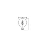 Lampa LED SMART+ WiFi CL Globe125 Filament szkło przezroczyste RGBW 30  4,5W/827 E27