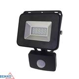 NAŚWIETLACZ LED SMD LOFOT 10W 4000K 850LM IP65 CZARNY CZ. PIR S-C65-S-LFS-010BL-4K BEMKO