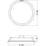 Oprawa DOWNLIGHT IP44 DN 190 18W 865 WT