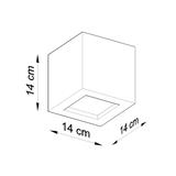 Sollux Kinkiet ceramiczny LEO szary SL.0871