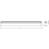 Oprawa DAMP PROOF LED COMPACT 1500 55W 3000K GR IP66