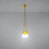 Sollux Lampa wisząca DIEGO 3 żółta SL.0579