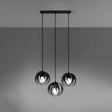 Lampa wisząca TULOS 3L czarna