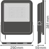 Naświetlacz FLOOD LED AREA 72W 830 ASYM 48x92 black