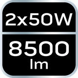 Reflektor podwójny 2x50W SMD LED 9000lm na statywie 1.8m 99-062 GTX Poland