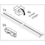 Oprawa liniowa z bezpośrednim i pośrednim rozsyłem światła LINEAR IndiviLED DIRECT 1500 25W/940