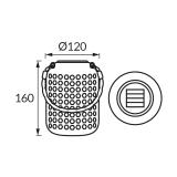 Lampa solarna na taras LED RALF LED 16 0,2W zielona CW 04618 IDEUS