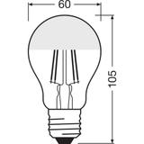 Lampa LED STAR CL A Filament szkło przezroczyste Mirror Silver 34 non-dim 4W 827 E27