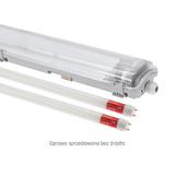 Limea LED TUBE 2x150 IP65, korpus ABS, klosz PC, zasilanie jednostronne