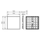 Panel LED Coreline RC132V G6 UGR19 31/22W 2900/3100/3350/3600/4000/4300lm IP20/44 all-in 3000/3500/4 9,11402E+11 PHILIPS