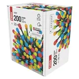 Lampki choinkowe 200 LED cherry 20m multikolor zielony przewód 8 programów IP44 D5AM06 EMOS