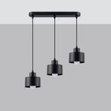 Sollux Lampa wisząca SAVAR 3 czarna SL.1133