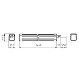 Oprawa hermetyczna PILA WT007C 54W 6800lm IP65 4000K barwa neutralna 68S/ 840 PSU L1500 9,11402E+11 PHILIPS