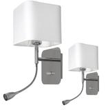 kinkiet Napoli E27 + LED 1W 90lm 4000K biały/chrom ML63600 Milagro