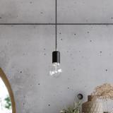 Sollux Lampa wisząca EDISON 1 LONG czarny SL.0369