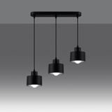 Sollux Lampa wisząca SAVAR 3 czarna SL.1133