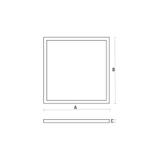 Panel LED ALGINE LED 230V 45W 100lm/W IP20 600x600mm CW 5 lat gwarancji  SLI035037CW Spectrum Led
