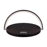 Lampka biurkowa SATURN LED czarny USB C 03863 IDEUS