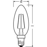 Lampa LED Vintage 1906 CL BW Filament szkło przezroczyste GOLD 22 non-dim 2,5W 824 E14