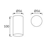 Oprawa sufitowa OTTO GU10 INOX 03221 IDEUS