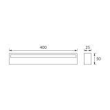 Oprawa dekoracyjna SMD LED CYBER LED 9W BLACK 4000K 03967 IDEUS